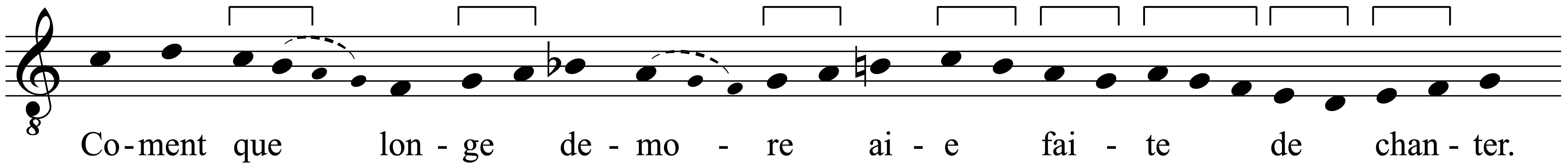 Work musical notation